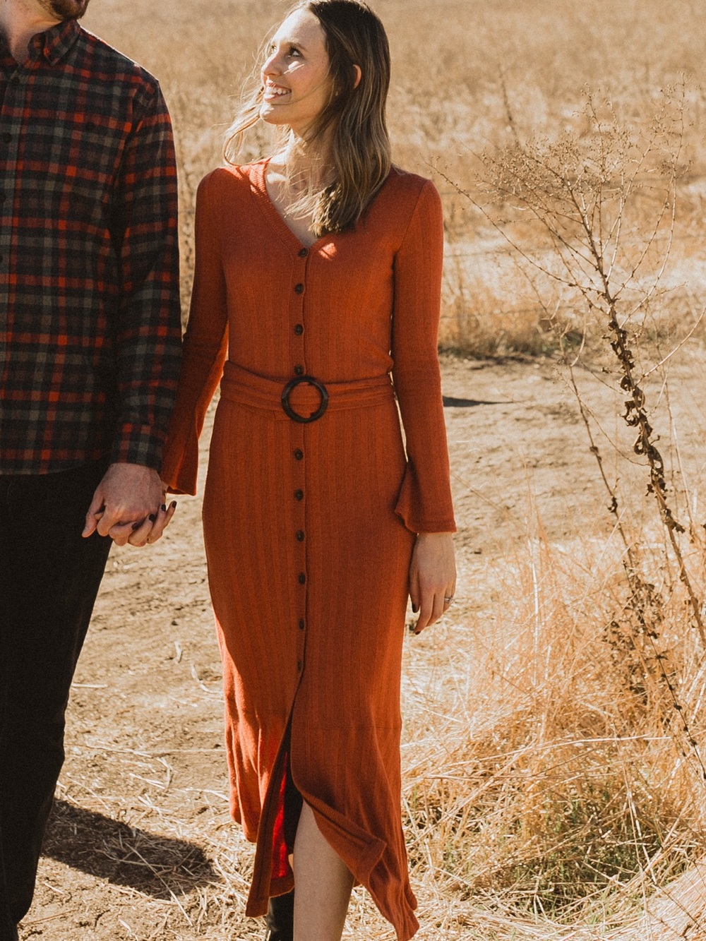 Anthropologie Elsa Ribbed Knit Belted Midi Maxi Dress XXSP